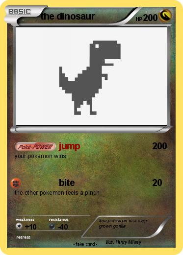 Pokemon the dinosaur
