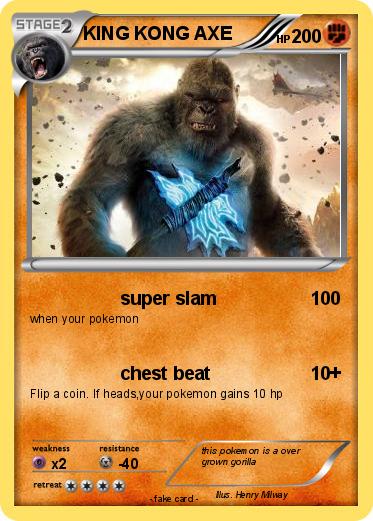 Pokemon KING KONG AXE
