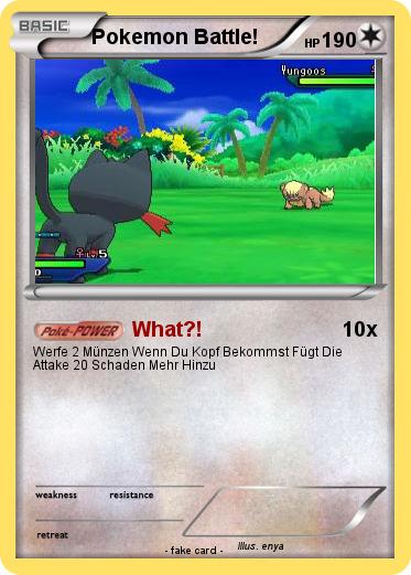 Pokemon Pokemon Battle!