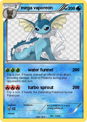 Pokemon mega vaporeon
