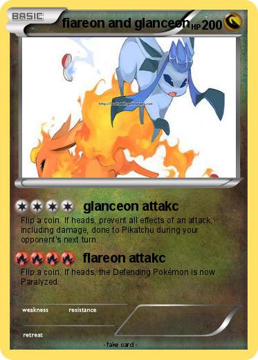 Pokemon fiareon and glanceon