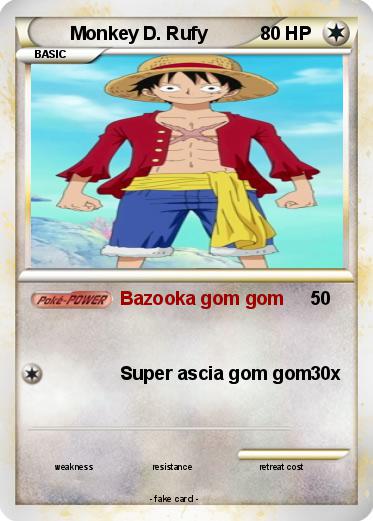 Pokemon Monkey D. Rufy