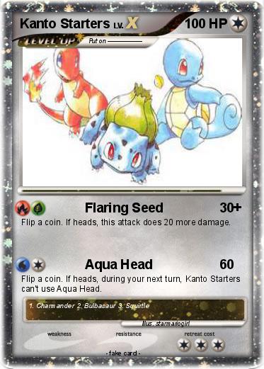 Pokemon Kanto Starters