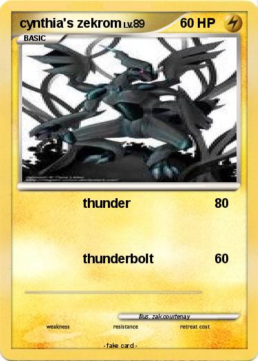 Pokemon cynthia's zekrom