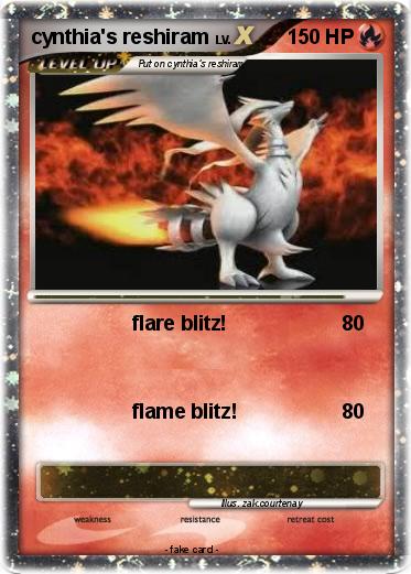 Pokemon cynthia's reshiram