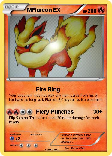 Pokemon MFlareon EX