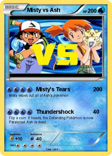 Pokemon Misty vs Ash