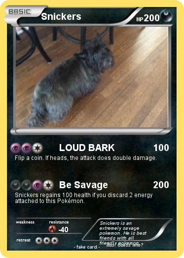 Pokemon Snickers