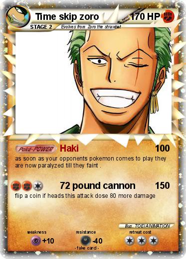 Pokemon Time skip zoro