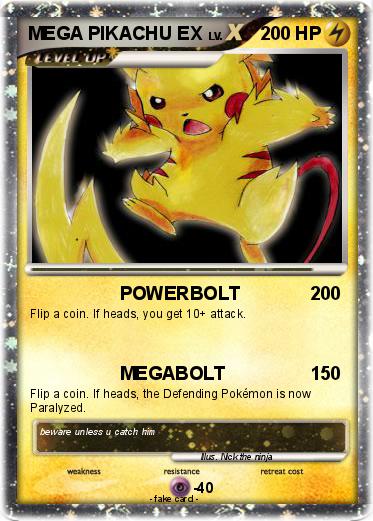 Pokemon MEGA PIKACHU EX