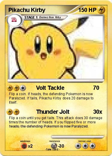 Pokemon Pikachu Kirby