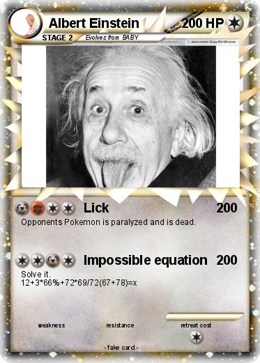 Pokemon Albert Einstein