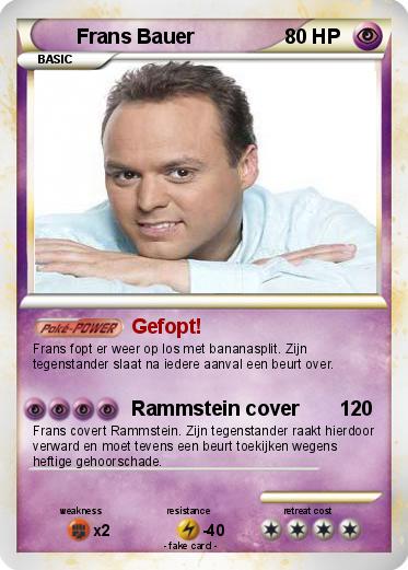 Pokemon Frans Bauer