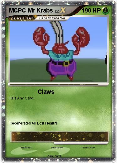 Pokemon MCPC Mr Krabs