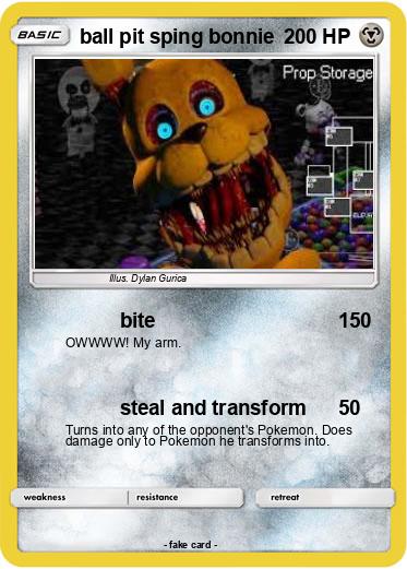 Pokemon ball pit sping bonnie