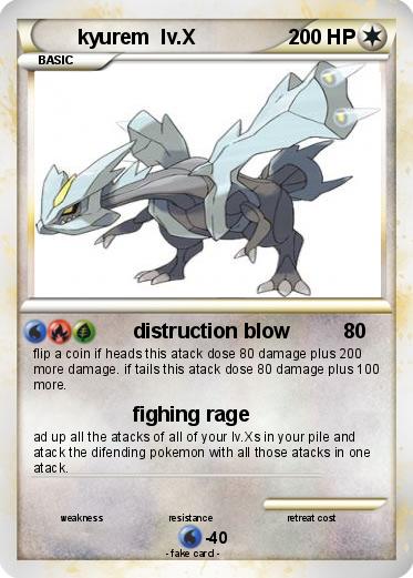 Pokemon kyurem  lv.X