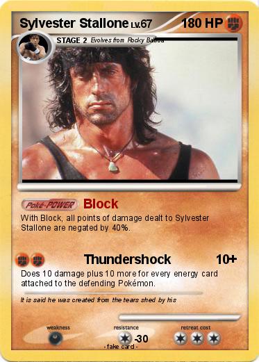 Pokemon Sylvester Stallone