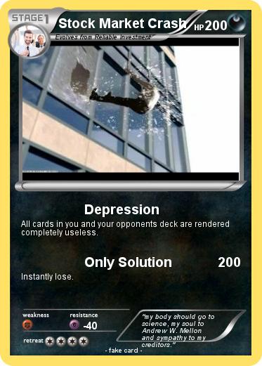 Pokemon Stock Market Crash