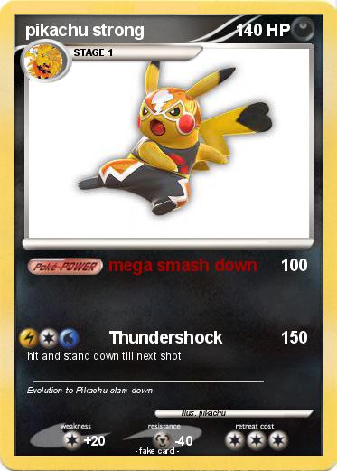 Pokemon pikachu strong