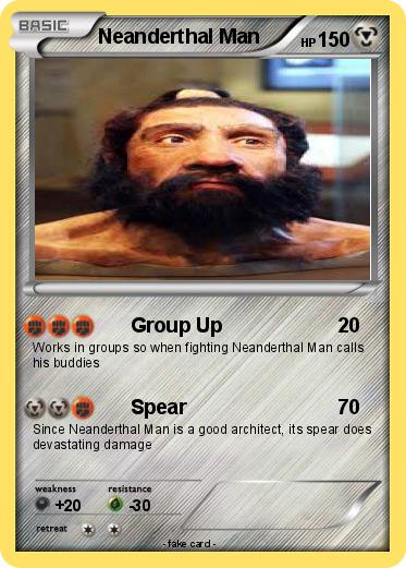 Pokemon Neanderthal Man