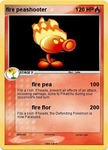 Pokemon fire peashooter
