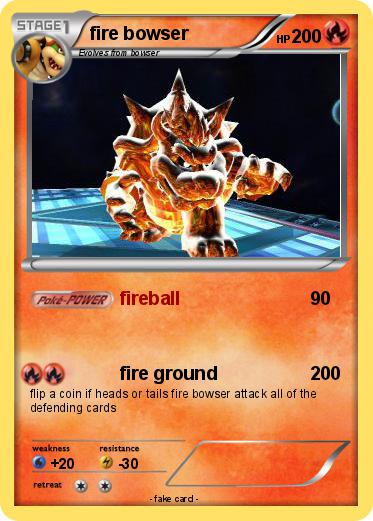 Pokemon fire bowser