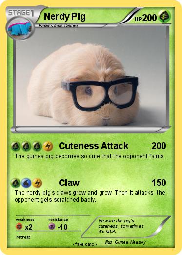 Pokemon Nerdy Pig