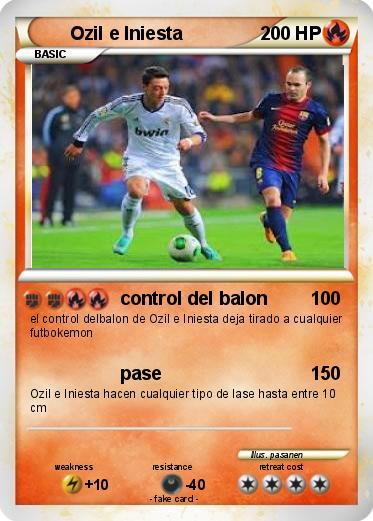 Pokemon Ozil e Iniesta