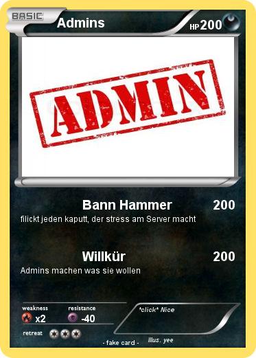 Pokemon Admins