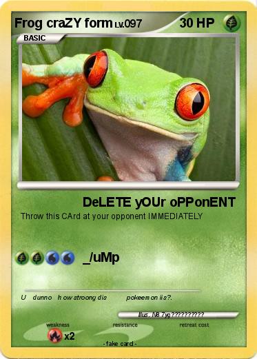 Pokemon Frog craZY form
