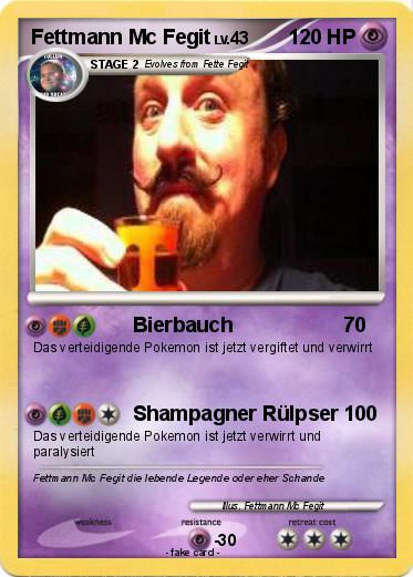 Pokemon Fettmann Mc Fegit