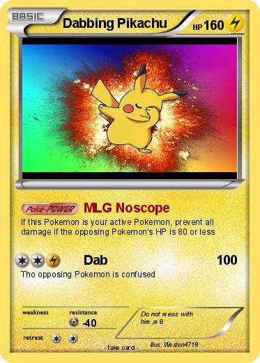 Pokemon Dabbing Pikachu