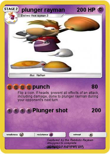 Pokemon plunger rayman