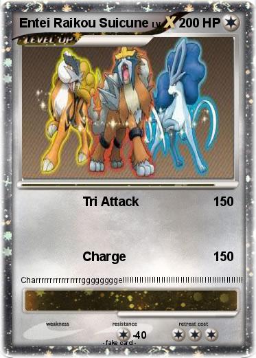 Pokemon Entei Raikou Suicune