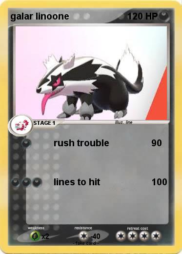 Pokemon galar linoone