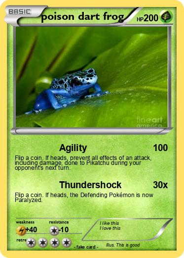 Pokemon poison dart frog