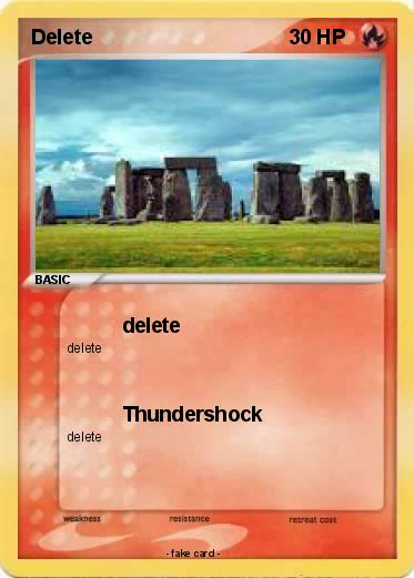 Pokemon Delete