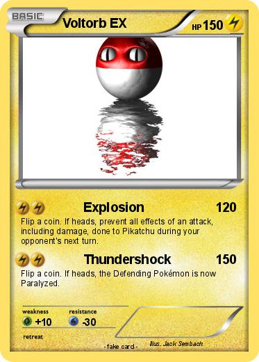 Pokemon Voltorb EX