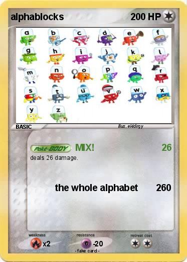 Pokemon alphablocks