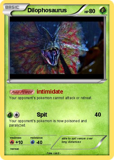 Pokemon Dilophosaurus
