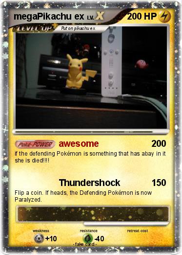 Pokemon megaPikachu ex