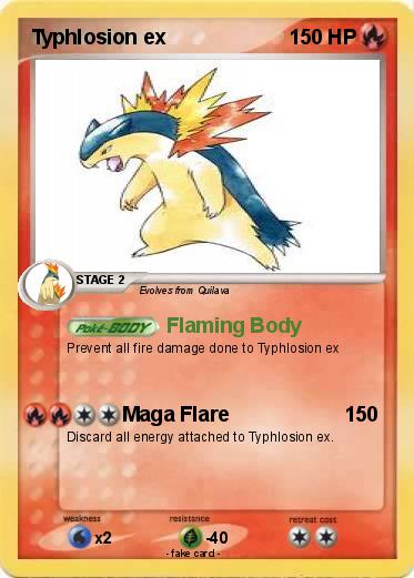 Pokemon Typhlosion ex