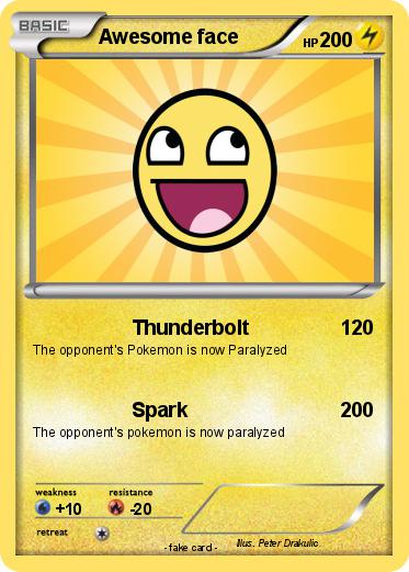 Pokemon Awesome face