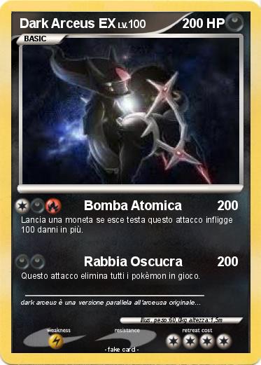 Pokemon Dark Arceus EX