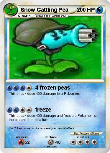 Pokemon Snow Gattling Pea