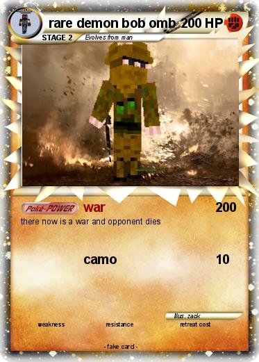 Pokemon rare demon bob omb