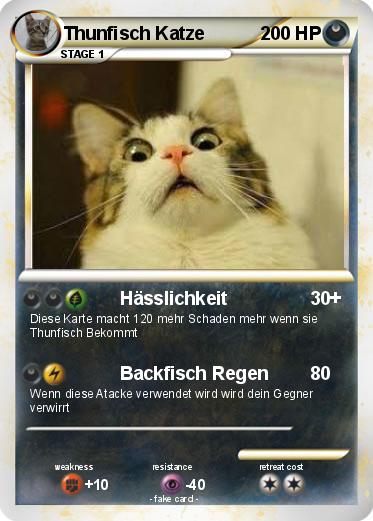 Pokemon Thunfisch Katze