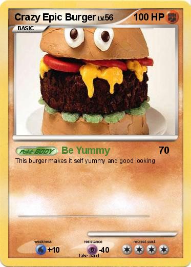 Pokemon Crazy Epic Burger