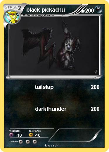 Pokemon black pickachu