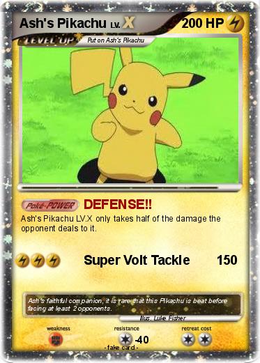Pokemon Ash's Pikachu
